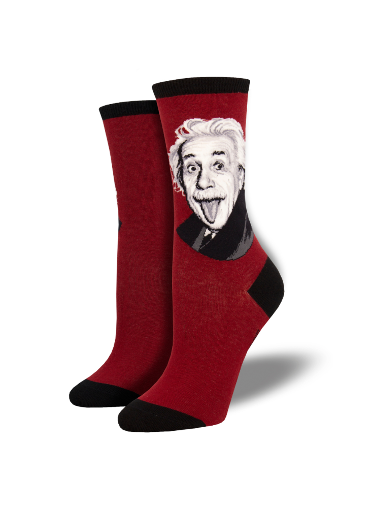 Meias Einstein Portrait SockSmith WNC1940-RED Rojo