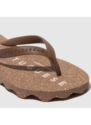 Base Beach Flip Flops As Portuguesas P018109002 Brown