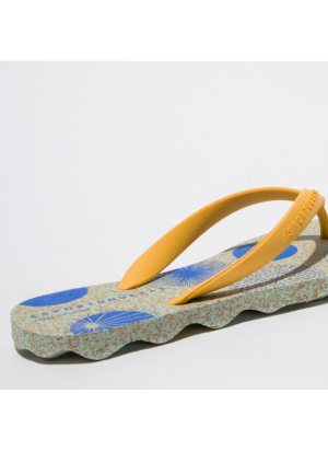 Corals Beach Flip Flops As Portuguesas P018115002 Mint/Yellow