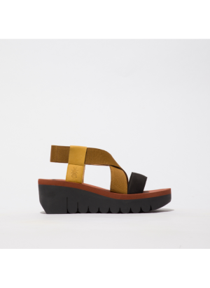 YABI922FLY Sandal Fly London P144922002 Cupido Bumblebee/Camel/Black