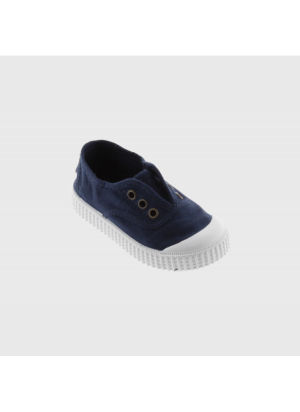 1915 English Lona DREC® Elastic Canvas Shoe Victoria 106627 Marino