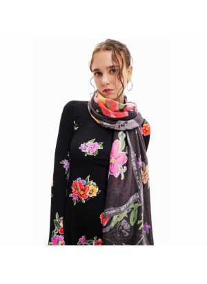 Fou_Flores Patch Handkerchief Desigual 23WAWA22-2000 Black