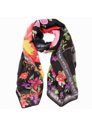 Fou_Flores Patch Handkerchief Desigual 23WAWA22-2000 Black