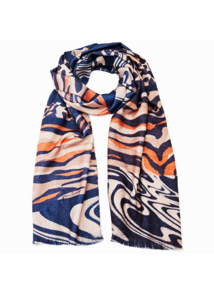 Patch Zebra Handkerchief Desigual 23WAIA36 6007 Beige Safari