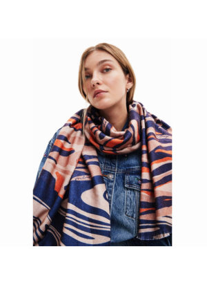 Patch Zebra Handkerchief Desigual 23WAIA36 6007 Beige Safari