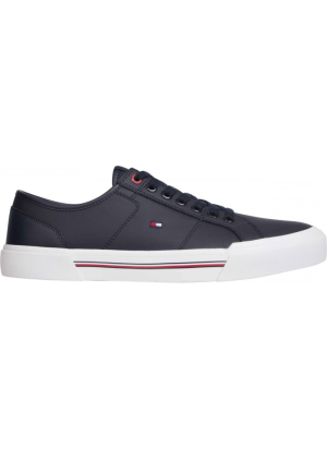 Core Corporate Vulc Leather Sneakers Tommy Hilfiger FM04561 DW5 Desert Sky