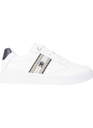 Ténis Court Sneaker With Webbing Tommy Hilfiger FW07106 YBS White