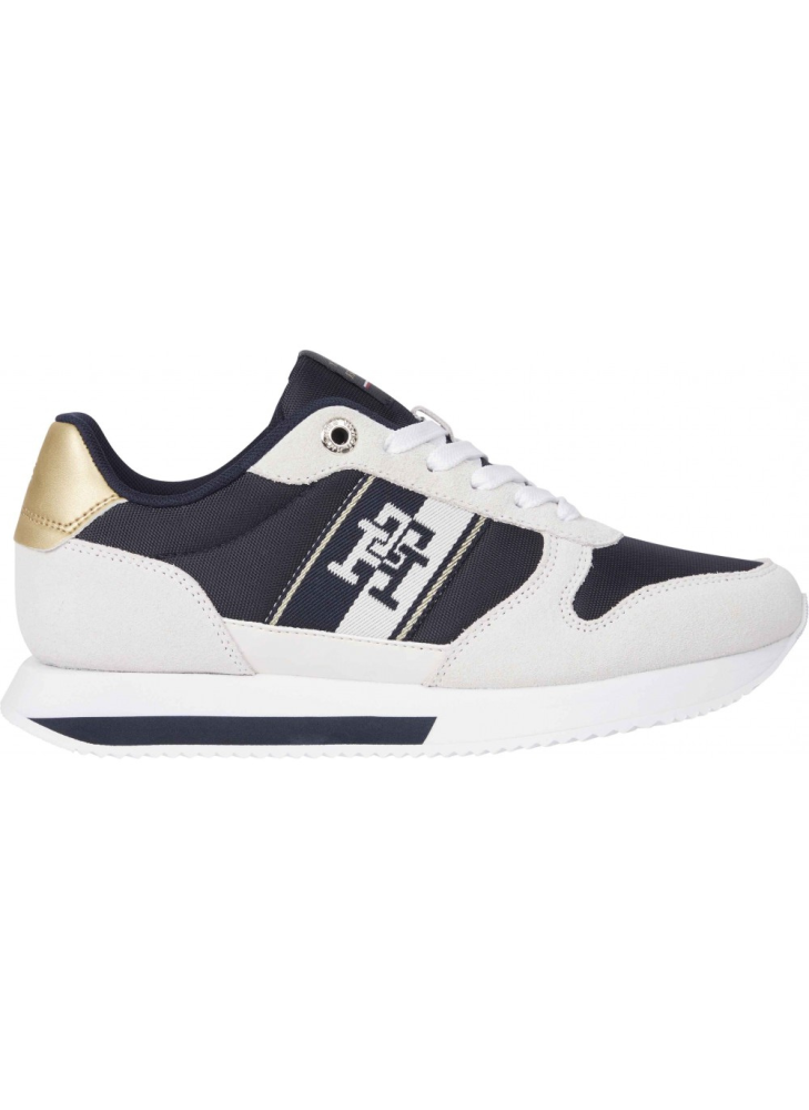 Runner With Th Webbing Gold Sneakers Tommy Hilfiger FW07173 DW6 Space Blue Runner With Th Webbing Gold Sneakers Tommy Hilfiger FW07173 DW6 Space Blue