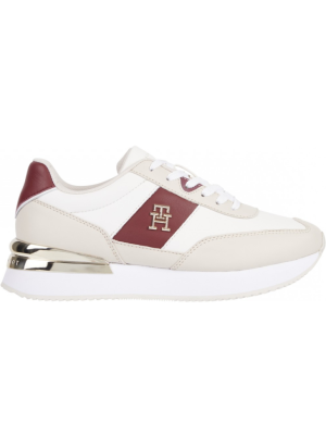 Th Elevated Feminine Runner Gld Sneakers Tommy Hilfiger FW0FW07306YBH Anciente White