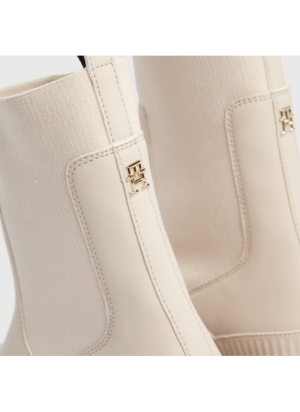 Bota Feminine Rubberized Thermo Tommy Hilfiger FW0FW07475ABH Cashmere Creme