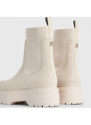 Bota Feminine Rubberized Thermo Tommy Hilfiger FW0FW07475ABH Cashmere Creme