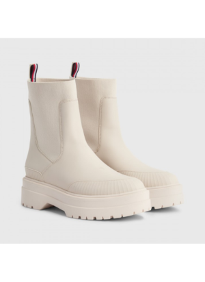 Feminine Rubberized Thermo Boot Tommy Hilfiger FW0FW07475ABH Cashmere Creme