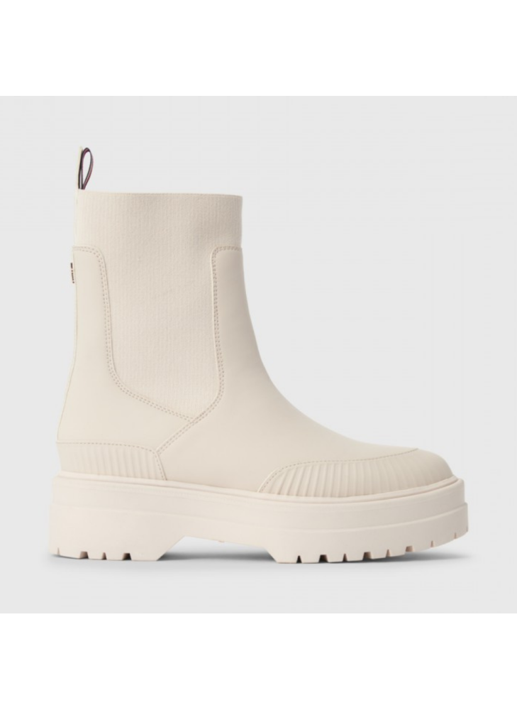 Feminine Rubberized Thermo Boot Tommy Hilfiger FW0FW07475ABH Cashmere Creme