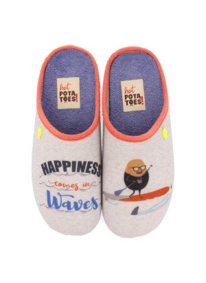 HotPotatoes Bedroom Slipper 65749-OHRID Gris