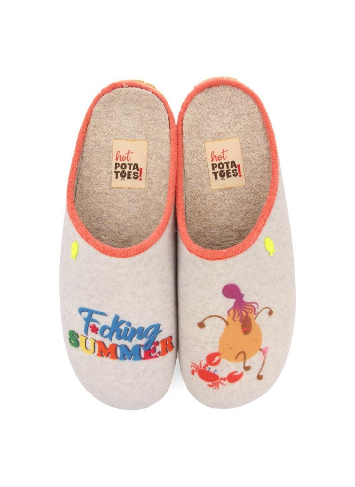 HotPotatoes Bedroom Slipper 68927-TENGAH Gris