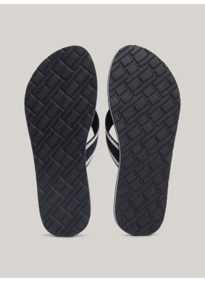Hilfiger Beach Sandal Beach Flip Flops Tommy Hilfiger FW07905-DW6 Space Blue