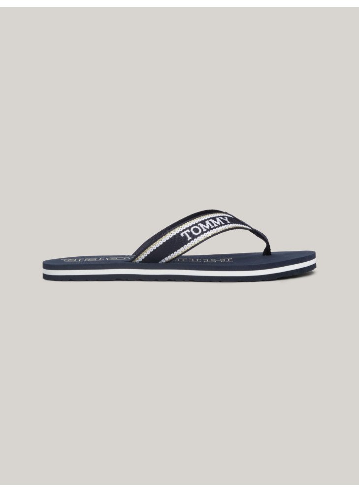 Hilfiger Beach Sandal Beach Flip Flops Tommy Hilfiger FW07905-DW6 Space Blue Hilfiger Beach Sandal Beach Flip Flops Tommy Hilfiger FW07905-DW6 Space Blue