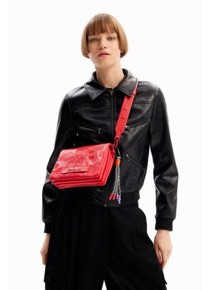 Bolsa Bag Alpha Dortmund Flap 2.0 Desigual 24SAXP39-3000 Carmin