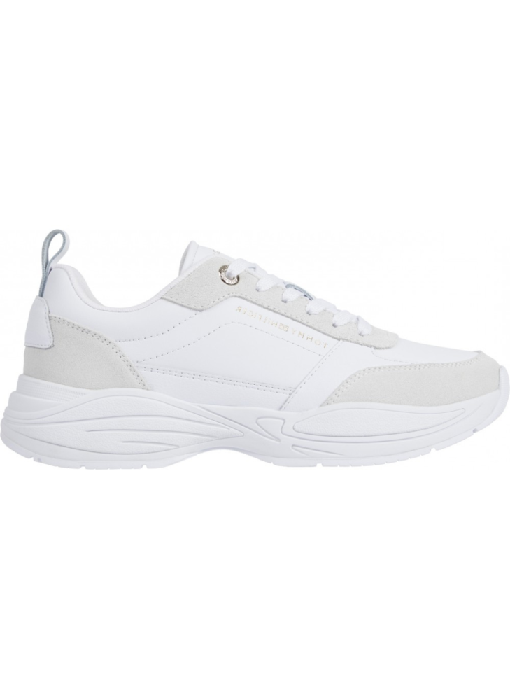 Essential Lthr Runner Sneakers Tommy Hilfiger FW0FW07587YBS White