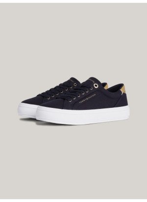Ténis Essential Vulc Canvas Tommy Hilfiger FW0FW07682DW6 Space Blue