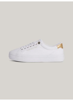 Essential Vulc Canvas Sneaker Tommy Hilfiger FW0FW07682YBS White