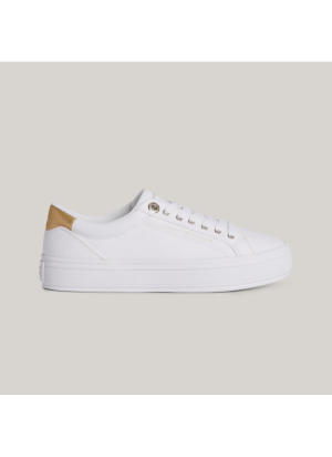 Essential Vulc Canvas Sneaker Tommy Hilfiger FW0FW07682YBS White