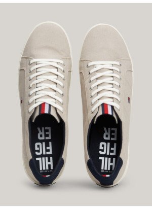 Iconic Long Lace Sneaker Tommy Hilfiger FM01536-AEP Stone