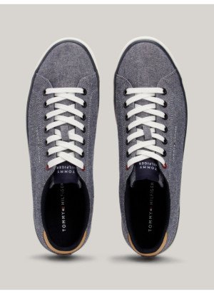 Th Hi Vulc Low Chambray Sneakers Tommy Hilfiger FM04945-DW5  Desert Sky