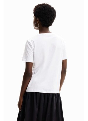 Tristan T-Shirt Desigual 24SWTKB0-1000 Blanco