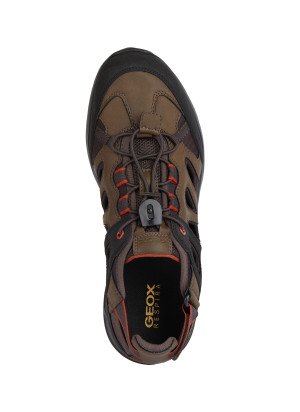 Sandália Sanzio Geox U45G7D-C6006 Dk Brown
