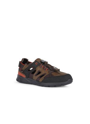 Sandália Sanzio Geox U45G7D-C6006 Dk Brown