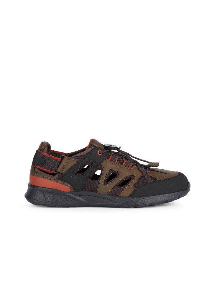 Sandália Sanzio Geox U45G7D-C6006 Dk Brown Sandália Sanzio Geox U45G7D-C6006 Dk Brown
