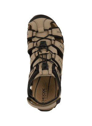 Sandália Uomo Strada Geox U4524C-C6738 LT Taupe