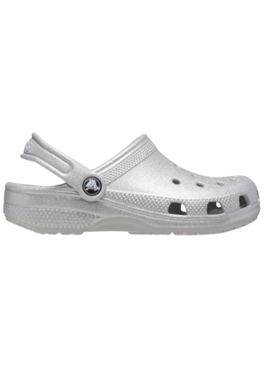 Sandália De Praia Classic Glitter Crocs 206992.0LC Glitter Prata