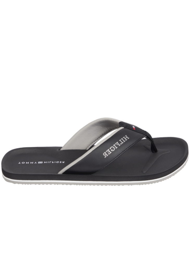 Chinelo De Praia Comfort Tommy Hilfiger FM05029-BDS Black Chinelo De Praia Comfort Tommy Hilfiger FM05029-BDS Black