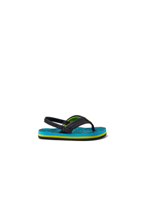 Sandália De Praia Little Reef CJ4132 Ahi-Blue Coral