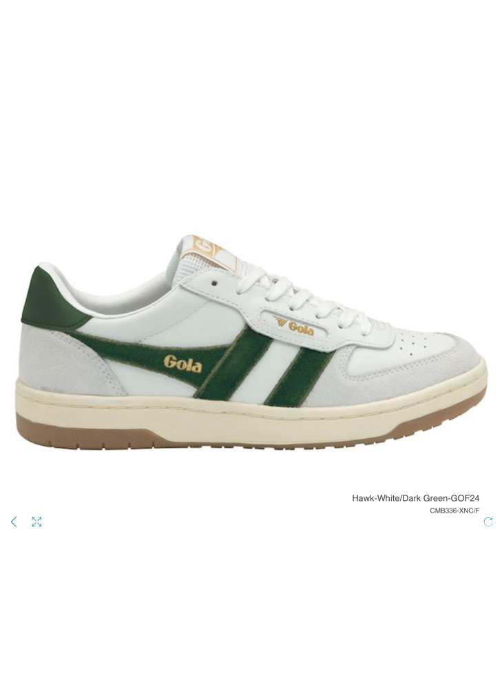 Ténis Hawk Gola CMB336-XNC White/Dark Green