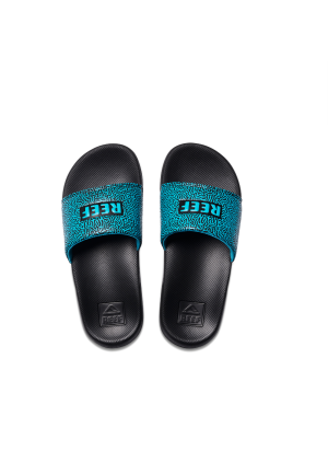 Chinelo De Praia Kids One Slide Reef CJ4159 Blue Coral