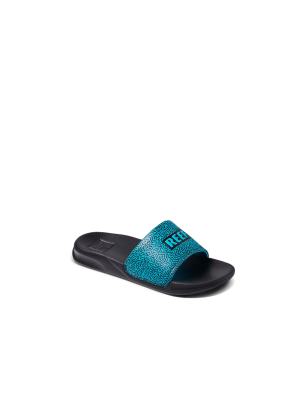 Chinelo De Praia Kids One Slide Reef CJ4159 Blue Coral