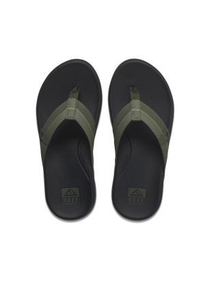 Cushion Phantom 2.0 Beach Flip Flops Reef CJ5258 Olive/Gum