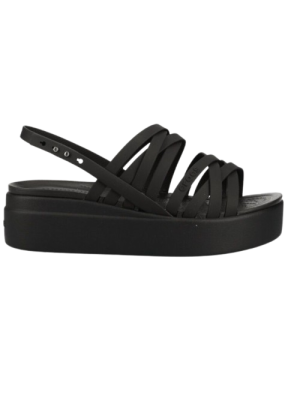 Brooklyn Strappy LoWedge Beach Sandals Crocs 206751.001 Black