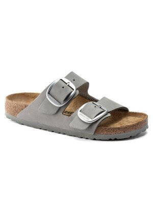 Arizona Sandal  Big Buckle Nubuck Leather Birkenstock 1022154 Dove Gray