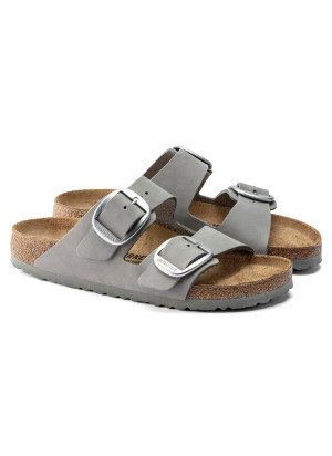 Arizona Sandal  Big Buckle Nubuck Leather Birkenstock 1022154 Dove Gray