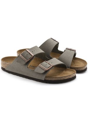Arizona Sandal Birko-flor Birkenstock 0151213 Nubuck Stone