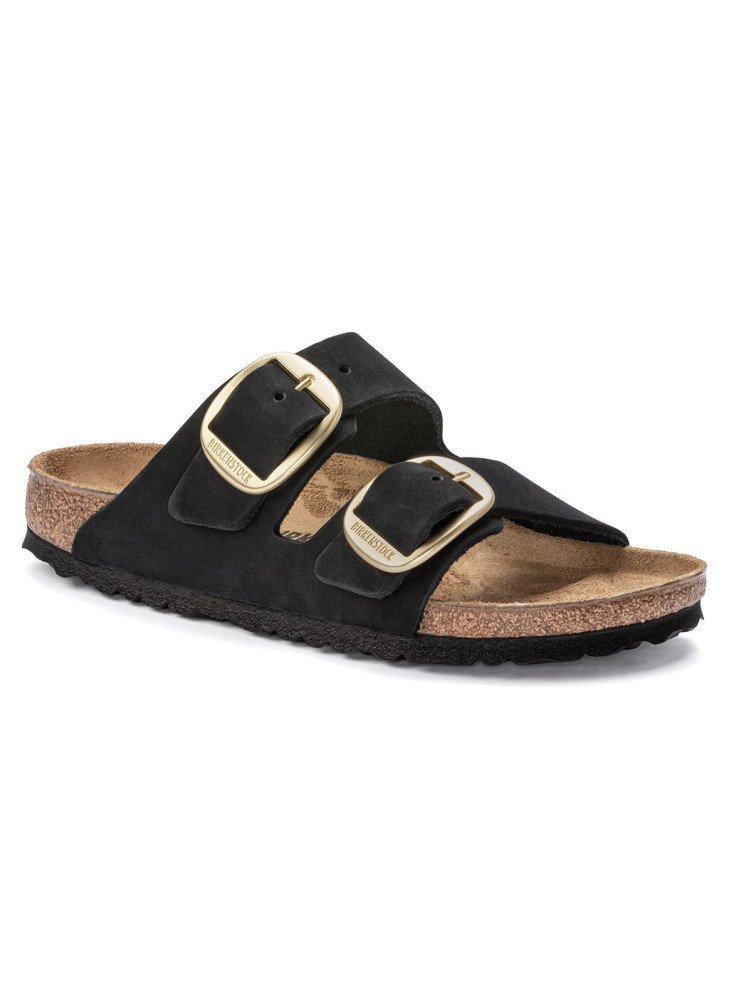 Arizona Sandal Big Buckle Nubuck Leather Birkenstock 1023290 Black Arizona Sandal Big Buckle Nubuck Leather Birkenstock 1023290 Black