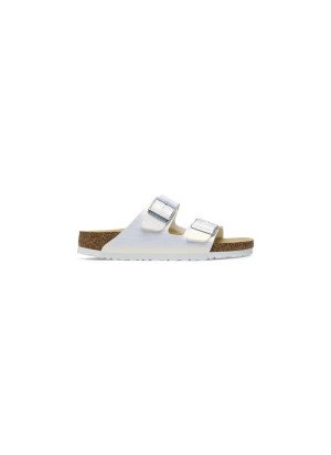 Arizona Sandal  Birko-flor Embossed BF Shiny Lizard Birkenstock 1026500 White