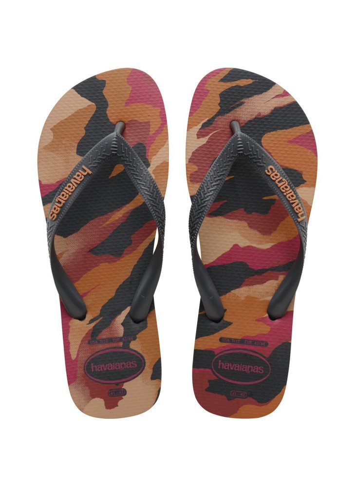 Chinelo De Praia  Top Camu Havaianas 4141398.7538 New Graphite/New
