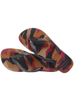 Chinelo De Praia  Top Camu Havaianas 4141398.7538 New Graphite/New