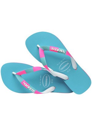 Top Verano II Beach Flip Flops Havaianas 4148986.0838 Pink/White
