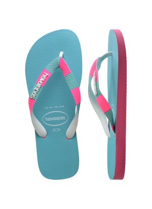 Top Verano II Beach Flip Flops Havaianas 4148986.0838 Pink/White
